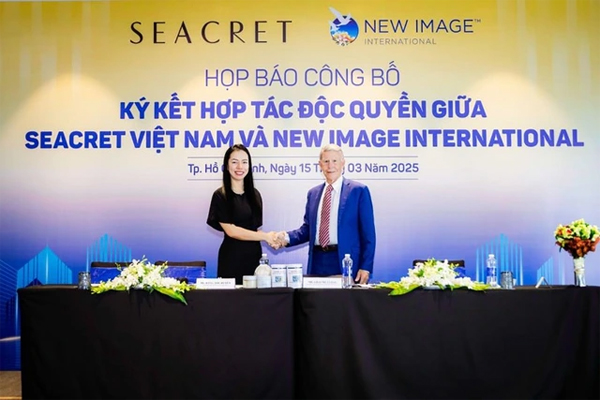 Hợp tác phân phối độc quyền giữa công ty seacret và new image